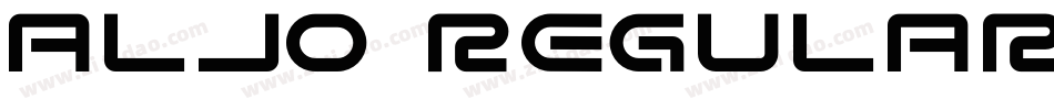 Aljo Regular字体转换